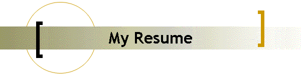 My Resume